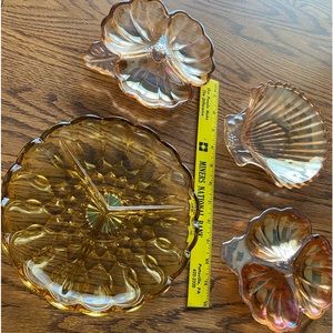 Set of 4 Carnival dishes